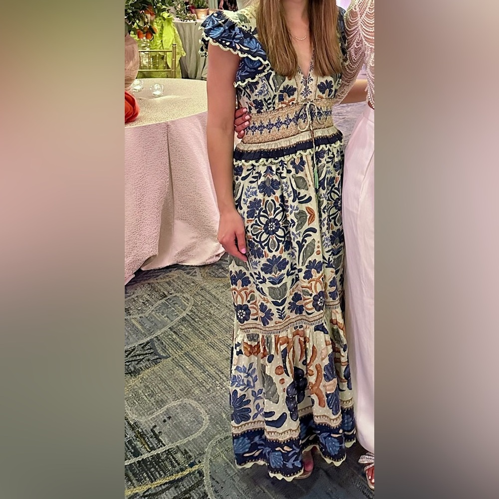 NWT FARM Rio Oceans Tapestry Dress